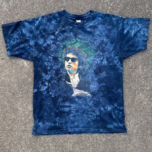 Vintage 00’s Bob Dylan Tie-Dye Band Concert Tour T Shirt